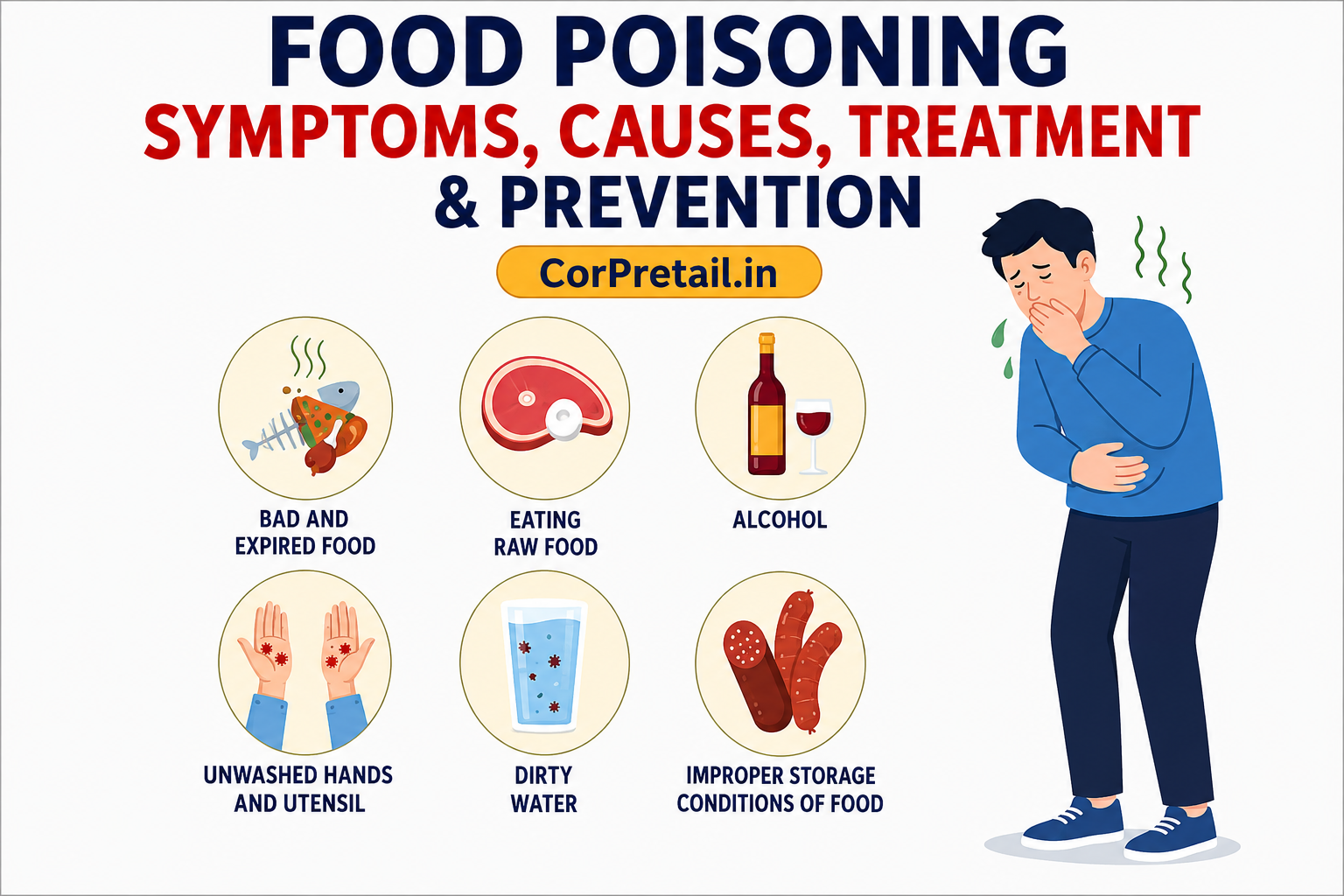 Food Poisoning: Symptoms, Causes, Treatment & Prevention