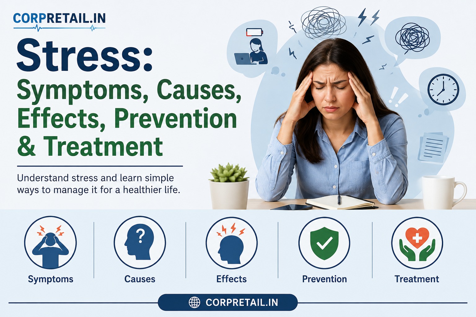 Stress: Symptoms, Causes, Effects, Prevention & Treatment